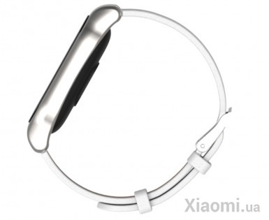 Ремешок для браслета Xiaomi Mi Band 2 Leather White (Лицензия)